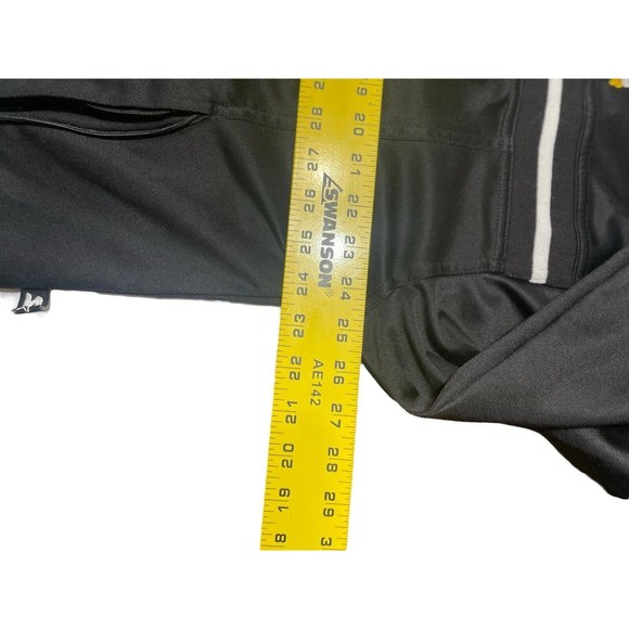 VINTAGE Starter Full Zip Sweater Size Large Mens Y2K Black Stripe Logo Star EUC‎ - Picture 9 of 16